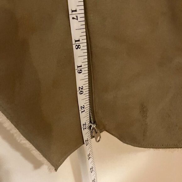 Zara Shearling Faux Suede Bomber Jacket in XXL (lightly worn) - Picture 4 of 5